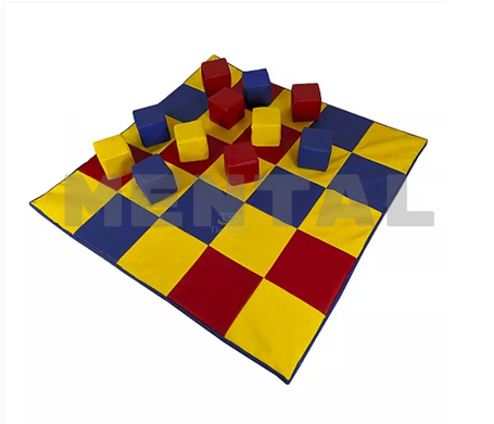 Розвиваючий ігровий килимок мат з кубиками "MENTAL"