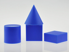 Моделі геометричних фігур, набір 4 фігури, матеріал-пластик