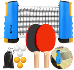 Набор для настольного тенниса: сетка, 2 ракетки, 6 мячей