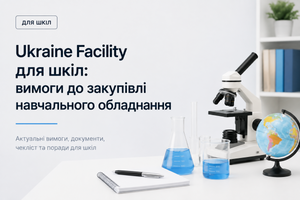 Ukraine Facility для шкіл: вимоги до закупівлі навчального обладнання