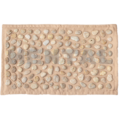 Massage mat with natural pebbles "MENTAL"