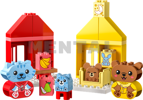 Конструктор LEGO DUPLO My First Мої перші повсякденні процедури час вечері та сну MENTAL