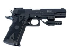 Air pistol with built-in laser targeting device MENTAL