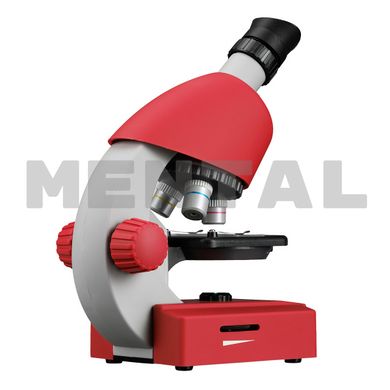 Дитячий мікроскоп BRESSER Junior 40x-640x Red зі смартфон-адаптером MENTAL