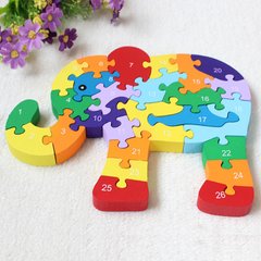 Дерев'яна 3D головоломка Слон англ