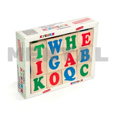 Cubes. English alphabet 12pcs MENTAL