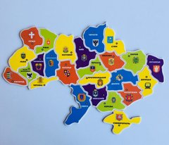 Демонстраційний набір на магнітах Карта України