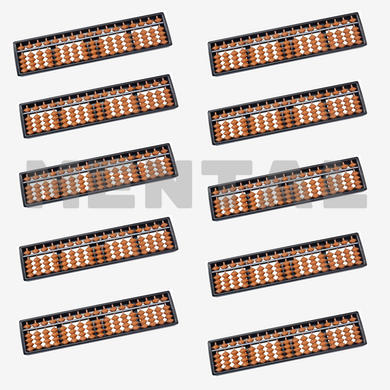 Set of 10 Abacus Soroban 17-bit calculator for mental arithmetic MENTAL