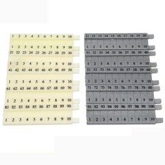 Числовой ряд (1-100 см) для счетных палочек для НУШ
