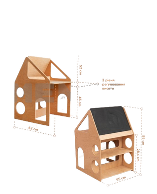 Набір парта та стільчик “Будинок” MENTAL