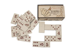 Wooden toy Dominoes Numbers and figures MENTAL