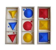 Circles, squares, triangles (overhead shapes) Montessori MENTAL