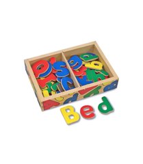 Visual didactic material for English lessons Wooden alphabet on magnets