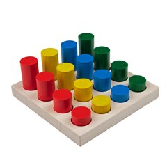 Sorting game "Coloured cylinders" MENTAL