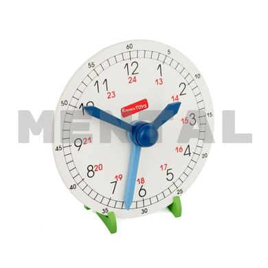 Educational wooden clock (model) 18x18cm MENTAL