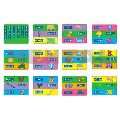 Комплект рабочих карт для набора английских букв