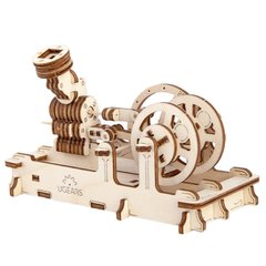 Механическая 3D-модель «Пневматический двигатель», 81 дет., Деревянная игрушка.