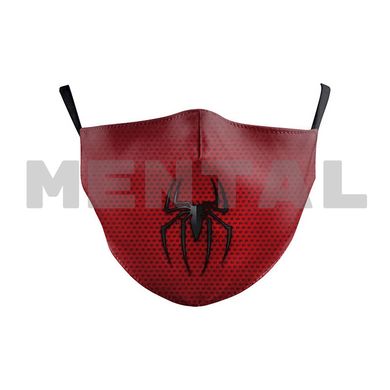 Защитная маска на лицо многократная Человек Паук Spider Man + антибактериальный фильтр мельтблаун