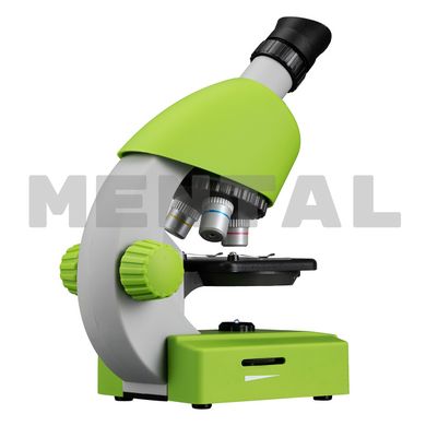 Дитячий мікроскоп BRESSER Junior 40x-640x Green зі смартфон-адаптером MENTAL