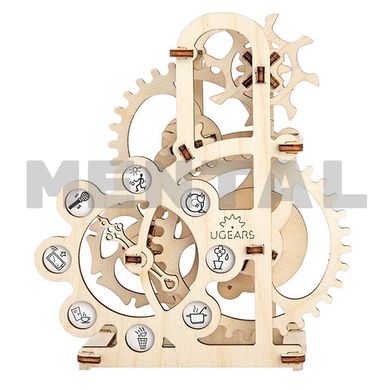 Механическая 3D-модель «Силомер», 48 дет., Деревянная игрушка.
