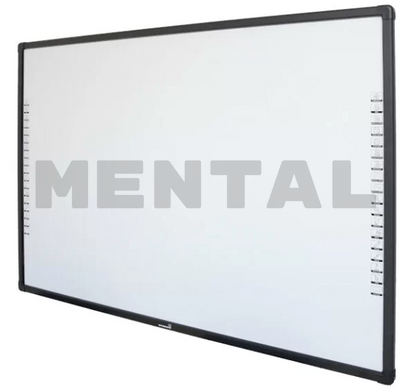 Interactive whiteboard with a matte ceramic surface