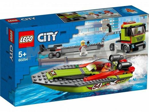 Конструктор LEGO City Перевізник гоночного катера