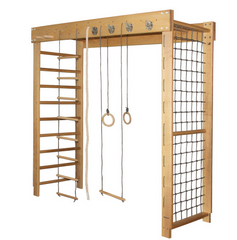 Large wooden hanging system for MENTAL sensory integration therapy
