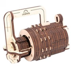 Механическая 3D-модель «Кодовый замок», 34 дет., Деревянная игрушка.