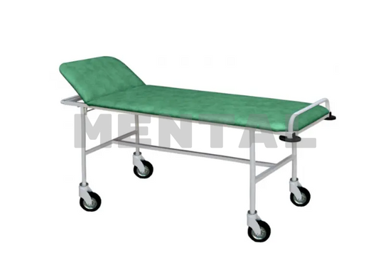 Medical couch with wheels, 2 sections, mobile for examination and massage