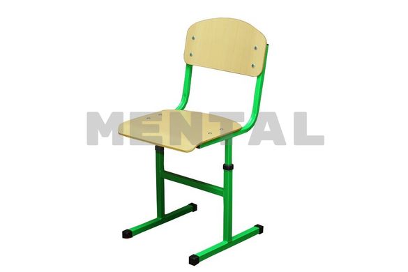 The T-shaped school chair is adjustable in height