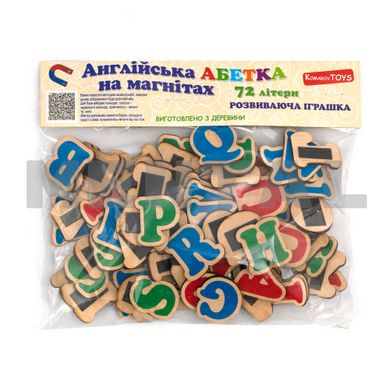 Set. English alphabet on magnets 72 letters MENTAL