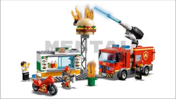 Конструктор LEGO City Пожар в бургер-баре