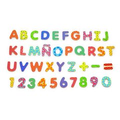 Навчальний набір барвистих магнітних літер і цифр англійського алфавіту, 77 шт.