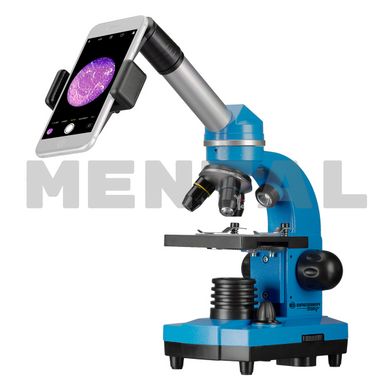 Microscope BRESSER Junior Biolux SEL 40x-1600x Blue with smartphone adapter MENTAL