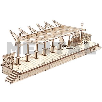 Механическая 3D-модель «Перон», 196 дет., Деревянная игрушка.