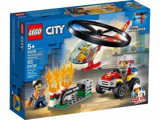 Конструктор LEGO City Пожежний загін на вертольоті