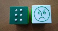 Емоційний куб з механічними кнопками для сліпих