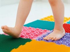 Correction of posture defects, flat feet in children