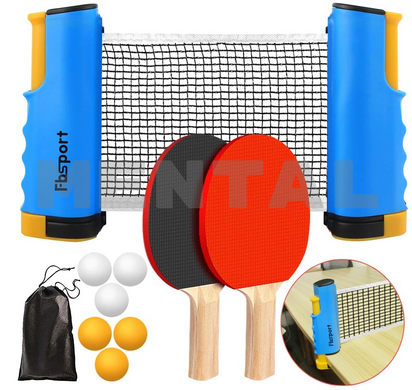 Набір для настільного тенісу: сітка, 2 ракетки, 6 м'ячів