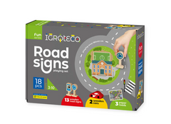 Wooden road signs educational toy MENTAL