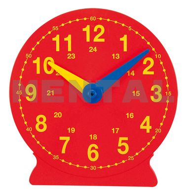 Демонстрационная модель механических часов, (24 часа, часовая, минутная стрелки, демонстрационная) диаметр 40