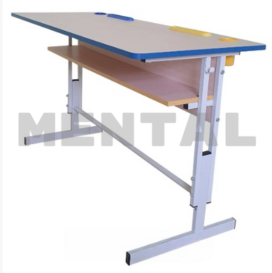 Classroom table NUS two-seater "Vasilets" MENTAL