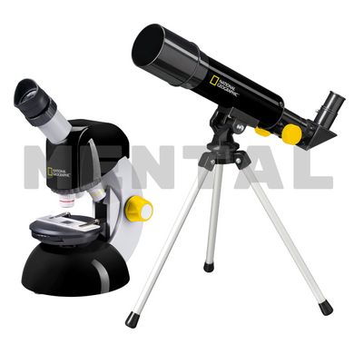 Children's microscope NATIONAL GEOGRAPHIC Junior 40x-640x + telescope 50/360 (Base) MENTAL
