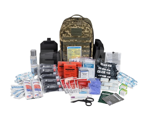 Tactical pharmacy backpack for combat medics