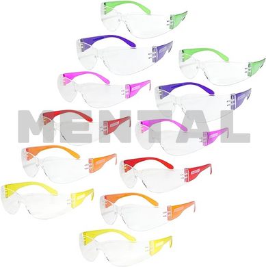 Safety glasses (set of 12 pieces)