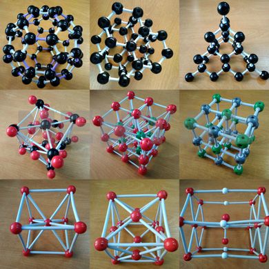 Набор для сборки объемных моделей молекул (демонстрационный) — 9 моделей
