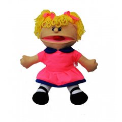 Логопедична лялька рукавичка «Дівчинка в рожевому»