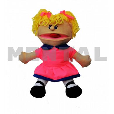 Логопедическая кукла перчатка Puppets Девочка в розовом