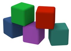 Set of ottomans "MENTAL Cubes"