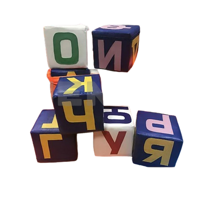 Developing game set of ABC cubes "MENTAL"